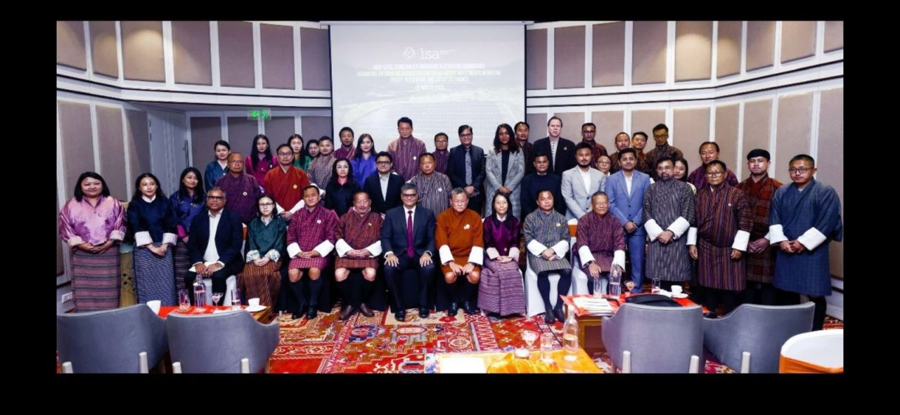 Participants at the Bhutan solar-energy investment roundtable